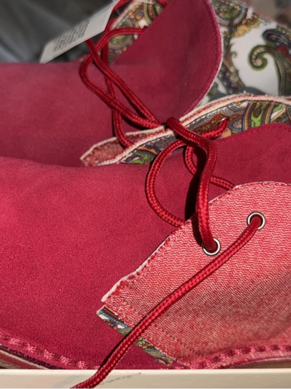 Women's Pink Suede Lace-Up Bag